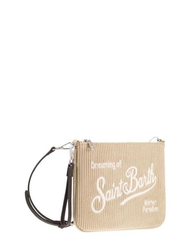엠씨투 세인트바스 [해외직구] 25FW 세인트바쓰 클러치 파우치 PAR0027 00296I BEIGE 착용컷