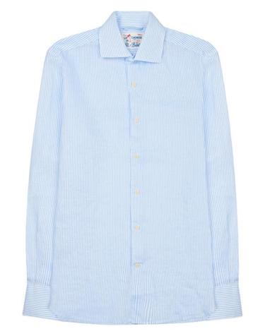 [해외직구] 26FW 세인트바쓰 긴팔 셔츠 PAMP001 01904L31 BABY BLUE