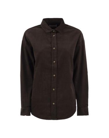 엠씨투 세인트바스 [해외직구] 26FW 세인트바쓰 블라우스 셔츠 GIG0002 DARK BROWN