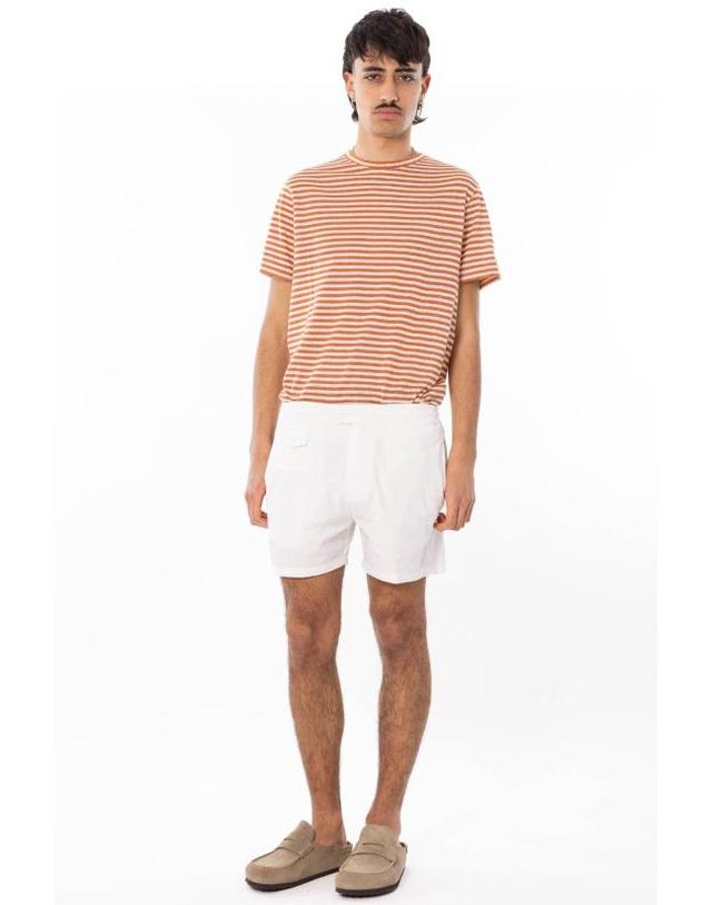 엠씨투 세인트바스 [해외직구] 26SS 세인트바쓰 반팔 티셔츠 DOV0010 4710H Beige 착용컷