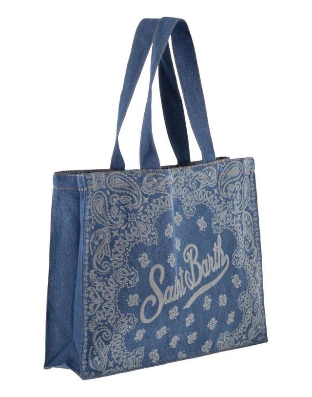 엠씨투 세인트바스 [해외직구] 26SS 세인트바쓰 숄더백 EBAGN006 00780L DENIM 착용컷