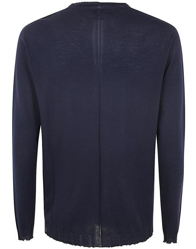 엠디75 [해외직구] 24SS 엠디75 스웨터 MD10217NORICAMO BASIC BLUE 착용컷