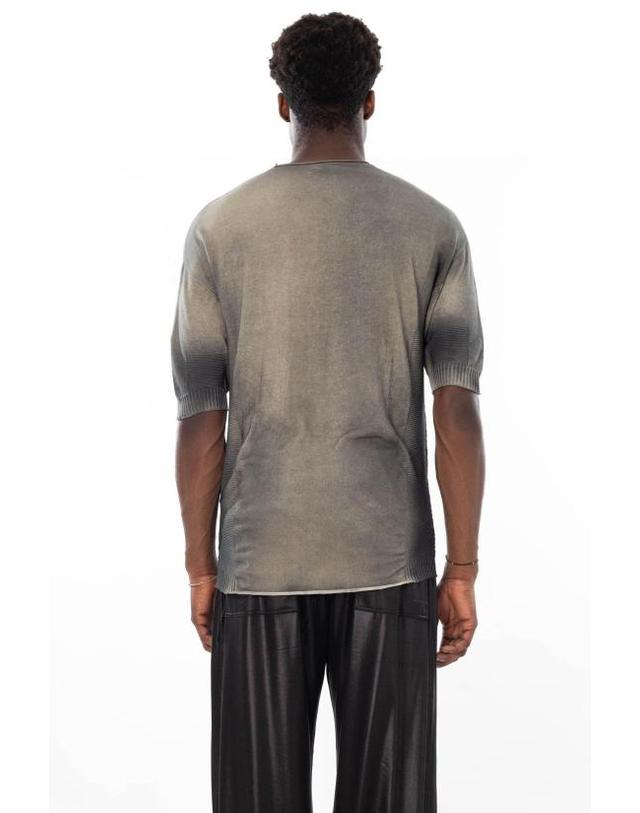 엠디75 [해외직구] 26SS 엠디75 스웨터 MD13213 GREY BLACK Grey 착용컷