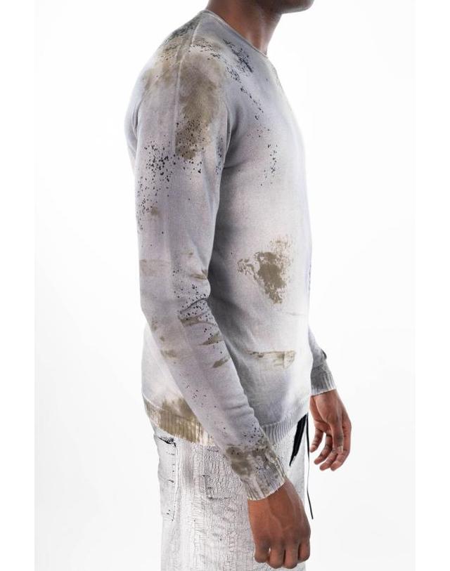 엠디75 [해외직구] 26SS 엠디75 스웨터 MD13201E WHITE DIRTY White 착용컷