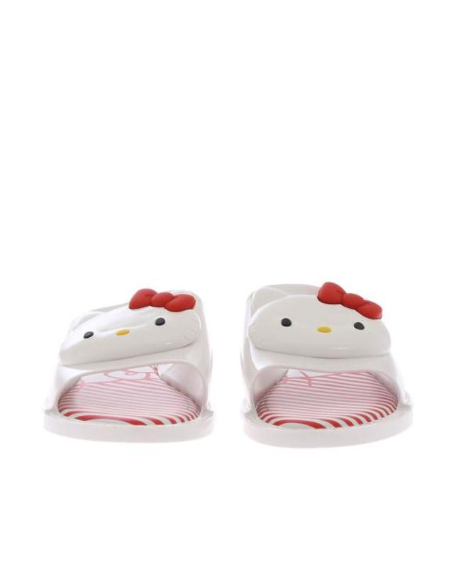 멜리사 [해외직구] 19SS 멜리사 뮬 슬리퍼 32616 MEL white BIANCO 착용컷