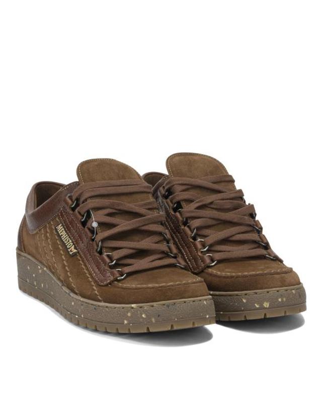 메피스토 [해외직구] 25FW 메피스토 스니커즈 RAINBOWVELOURS OREGONBROWN Brown 착용컷