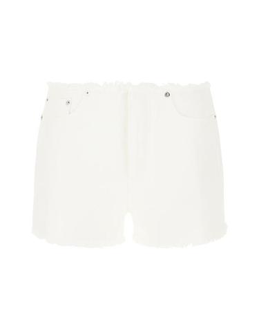 [해외직구] 24SS 마이클 코어스 숏팬츠 MS4905180V 117 DENIM WHITE