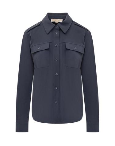 [해외직구] 24FW 마이클 코어스 셔츠 MF4400CENX 419 ADMIRAL BLUE