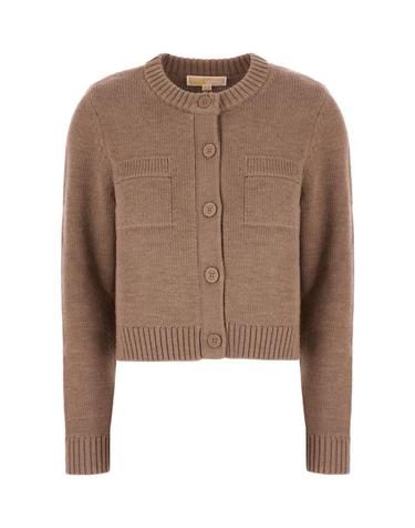 [해외직구] 25FW 마이클 코어스 가디건 MT561BDF2G 231 CHESTNUT