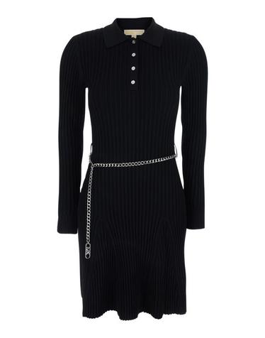 [해외직구] 26SS 마이클 코어스 미디 원피스 MR6839S5ZV001 Black