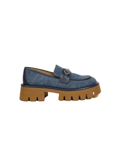 [해외직구] 마이클 코어스 플랫 슈즈 MASTER 49S6CRFP3D DARK VINTAGE BLUE WASH Michael Kors
