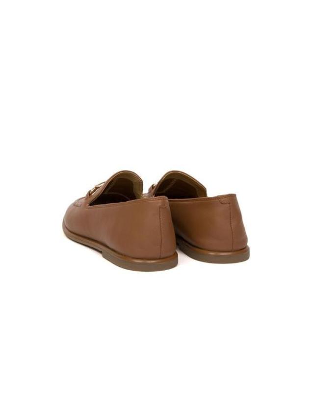 마이클 코어스 [해외직구] 마이클 코어스 플랫 슈즈 MASTER 49S5CRFP1L LUGGAGE Michael Kors BROWN 착용컷