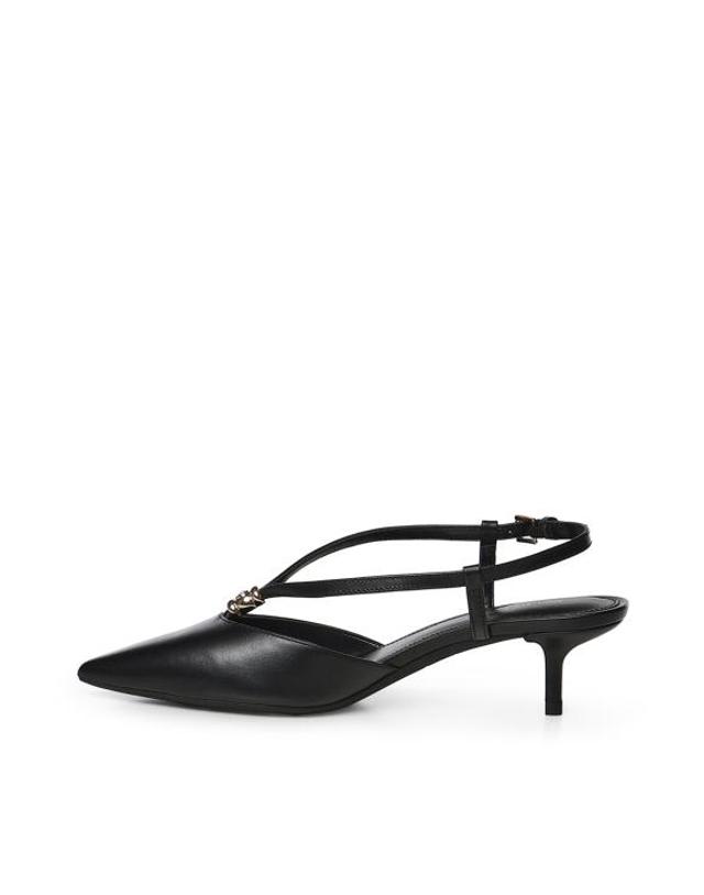 마이클 코어스 [해외직구] 26FW 마이클 코어스 플랫 슈즈 40T6CHMP1L 001 BLACK 착용컷