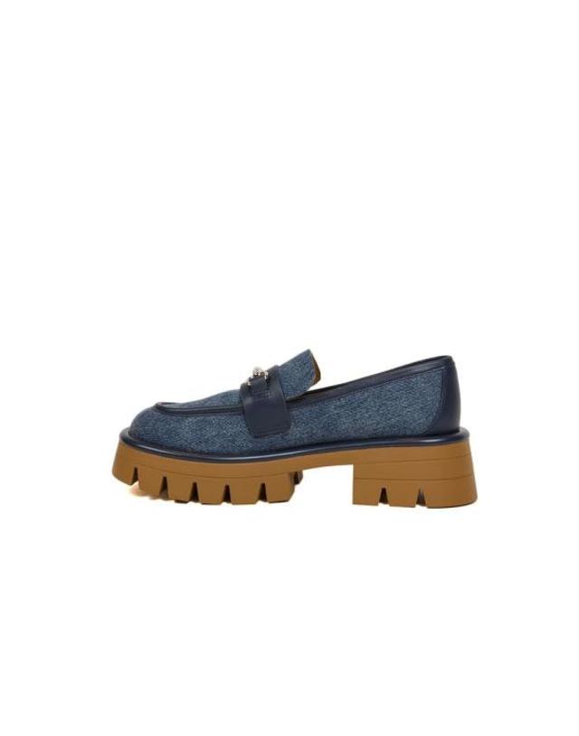 마이클 코어스 [해외직구] 마이클 코어스 플랫 슈즈 MASTER 49S6CRFP3D DARK VINTAGE BLUE WASH Michael Kors 착용컷