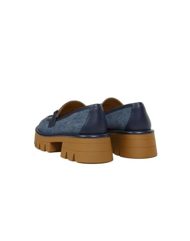 마이클 코어스 [해외직구] 마이클 코어스 플랫 슈즈 MASTER 49S6CRFP3D DARK VINTAGE BLUE WASH Michael Kors 착용컷