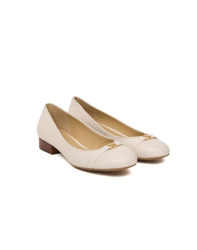 마이클 코어스 [해외직구] 마이클 코어스 플랫 슈즈 MASTER 49F4MNFP1L LIGHT CREAM Michael Kors BEIGE 착용컷