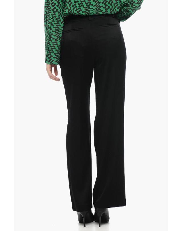 마이클 코어스 [해외직구] 마이클 코어스 스트레이트 팬츠 MH330K299G SATIN CREP 001BLACK 착용컷
