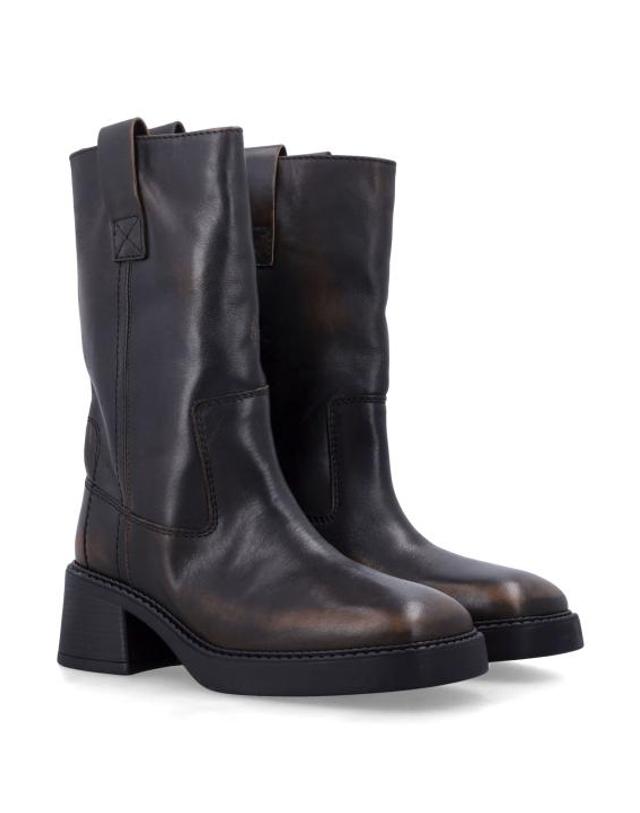 미스타 [해외직구] 26FW 미스타 슈즈 E84250 BRUSHED BR MARRONE 착용컷