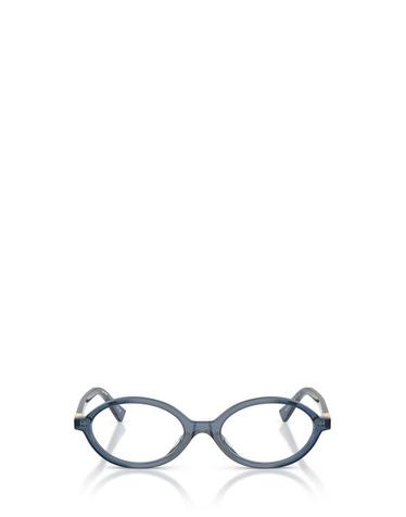 [해외직구] 25FW 미우미우 REGARD 리가드 오벌 프레임 안경 MU 01XV 08Q1O1 BLUE CRYSTAL