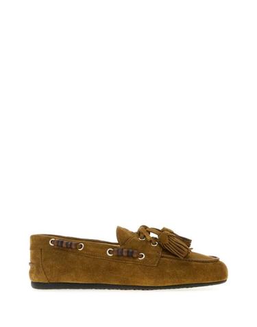 [해외직구] 25FW 미우미우 스웨이드 태슬 장식 덱 슈즈 5D518EF005054 F0393 GREEN