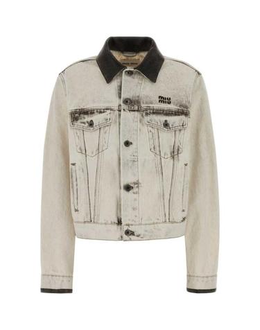[해외직구] 26SS 미우미우 데님 자켓 GWB273SOOO183T F0009 WHITE