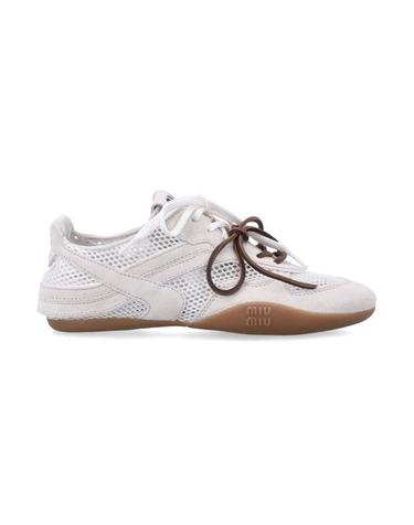 [해외직구] 26SS 미우미우 김나지움 메쉬 스웨이드 스니커즈 5E589E3KU1 F0009 BIANCO