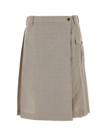 [해외직구] 26SS 미우미우 체크 테크니컬 패브릭 스커트 MG2642SOOO19CW F0036 BEIGE