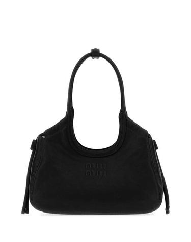 [해외직구] 26FW 미우미우 아이비 나파 레더 토트백 5BA3372BBL F0002 Black