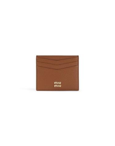 [해외직구] 26FW 미우미우 나파 카드 지갑 나파 카드 지갑 5MC002ADT7 F0046 CAMEL