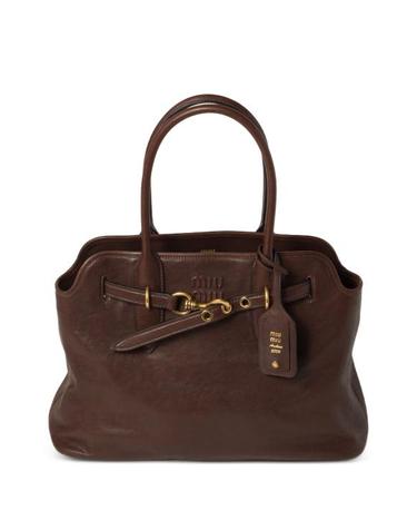 [해외직구] 26FW 미우미우 아방뛰르 나파 레더 백 5BG291OON2BBL F0NBL BROWN