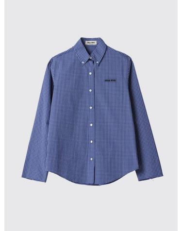 [해외직구] 26FW 미우미우 셔츠 MK1842142K F0013 Blue