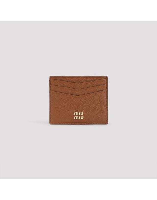 미우미우 [해외직구] 26FW 미우미우 나파 카드 지갑 나파 카드 지갑 5MC002ADT7 F0046 CAMEL 착용컷