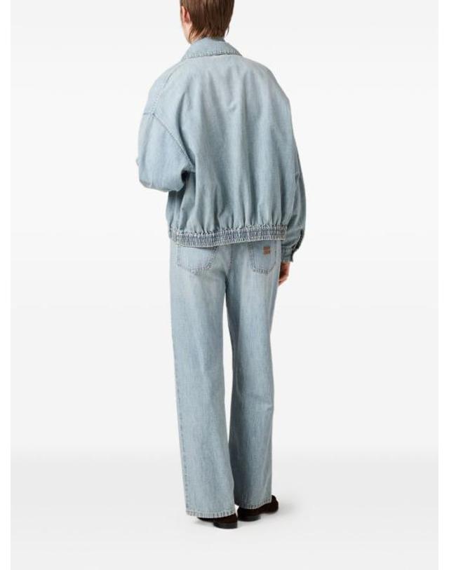 미우미우 [해외직구] 26SS 미우미우 샴브레이 진 GWP39418JIS232F0076 DENIM 착용컷