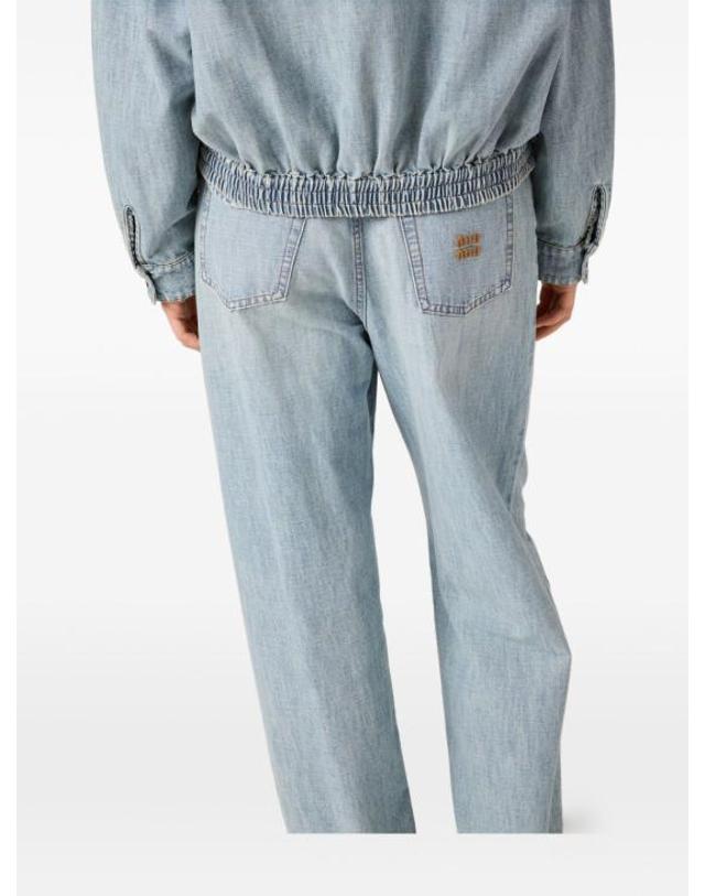 미우미우 [해외직구] 26SS 미우미우 샴브레이 진 GWP39418JIS232F0076 DENIM 착용컷
