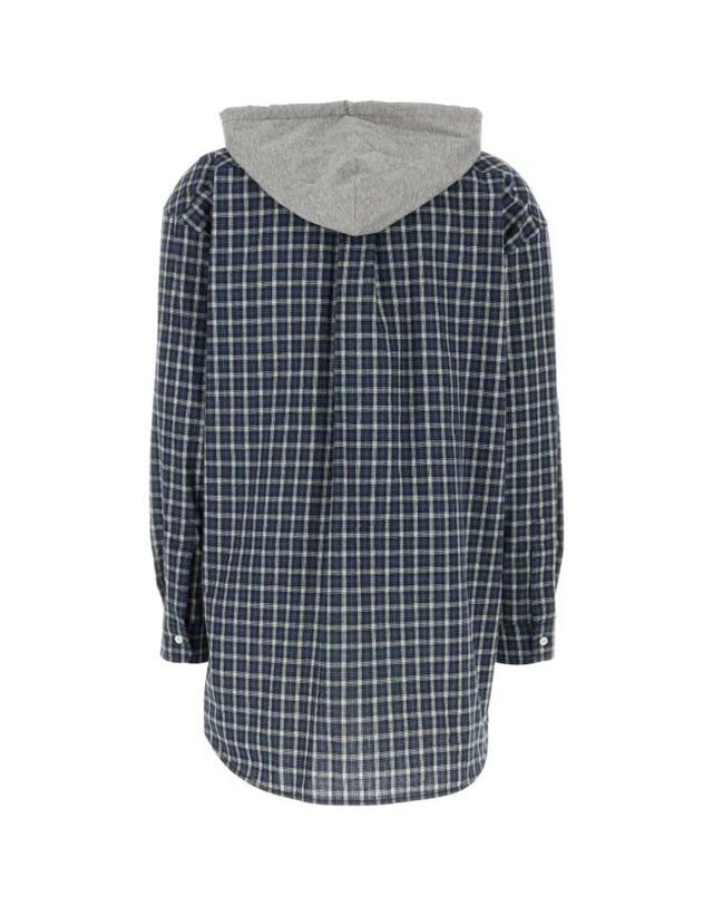 미우미우 [해외직구] 26FW 미우미우 체크 플란넬 셔츠 MK2051SOOO6210 F022X CHECKED 착용컷