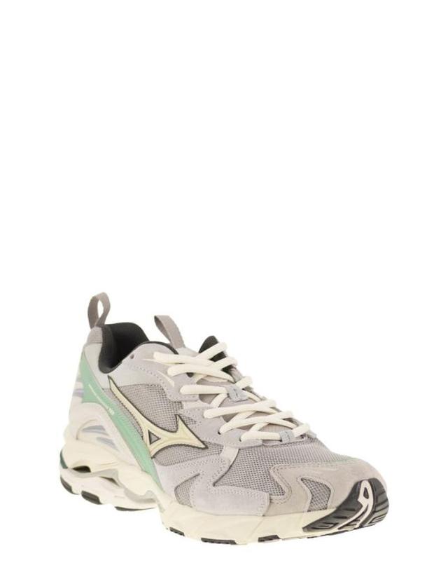 미즈노 [해외직구] 25FW 미즈노 스니커즈 D1GA2471 07 LIGHT GREY 착용컷