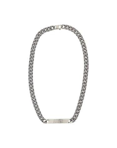 [해외직구] 25FW MM6 메종마르지엘라 목걸이 팬던트 SM6UU0033 SV0235 954 SILVER