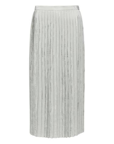 [해외직구] 26SS MM6 메종마르지엘라 플리티드 미디 스커트 S52MA0199M35737 001J GREY