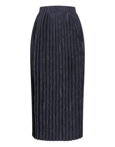 [해외직구] 26SS MM6 메종마르지엘라 플리티드 미디 스커트 S52MA0199 M35737 002J Black