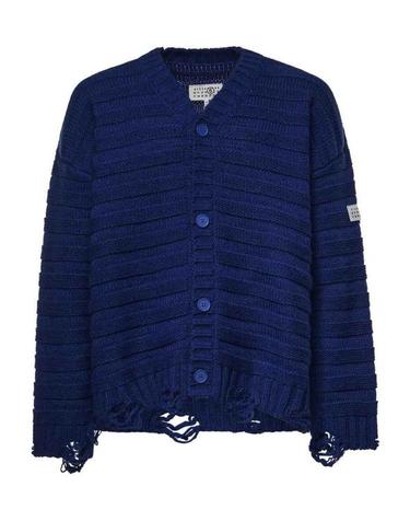 [해외직구] 26FW MM6 메종마르지엘라 가디건 SH0HP0005M13040483 BLUE
