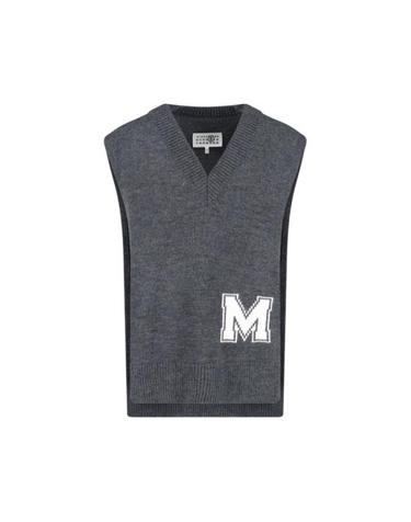 [해외직구] 26SS MM6 메종마르지엘라 슬리브리스 니트 베스트 S52TH0058 M13206855M Grey
