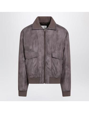 [해외직구] 26FW MM6 메종마르지엘라 가죽 자켓 SH0AM0093M36008 Brown