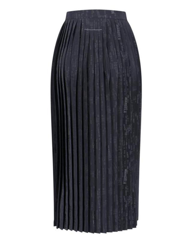 엠엠6 [해외직구] 26SS MM6 메종마르지엘라 플리티드 미디 스커트 S52MA0199 M35737 002J Black 착용컷