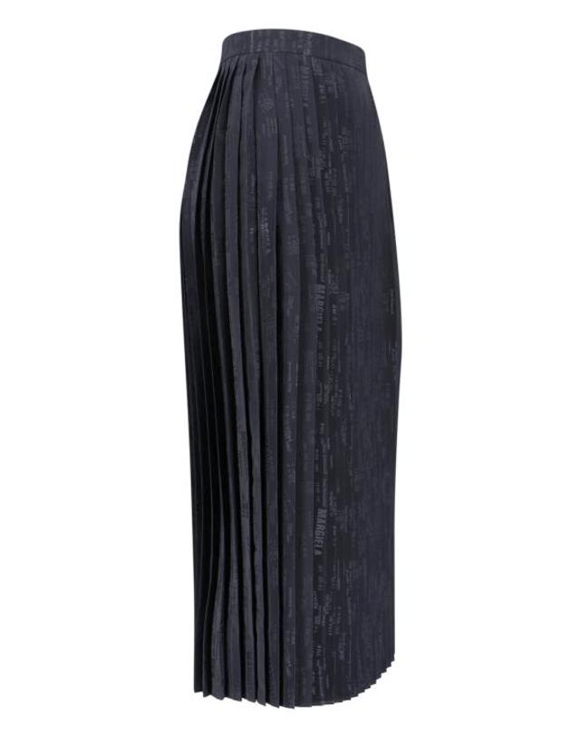 엠엠6 [해외직구] 26SS MM6 메종마르지엘라 플리티드 미디 스커트 S52MA0199 M35737 002J Black 착용컷