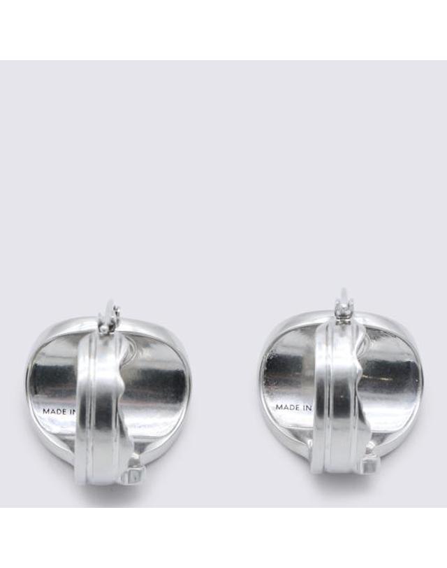 엠엠6 [해외직구] 26SS MM6 메종마르지엘라 이어링 SM6VG0112 P7105952 GLAZED PALLADIUM 착용컷