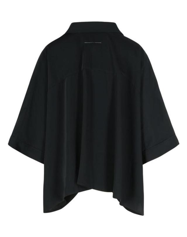 엠엠6 [해외직구] 26SS MM6 메종마르지엘라 케이프 S52DL0236 S43455 900 Black 착용컷