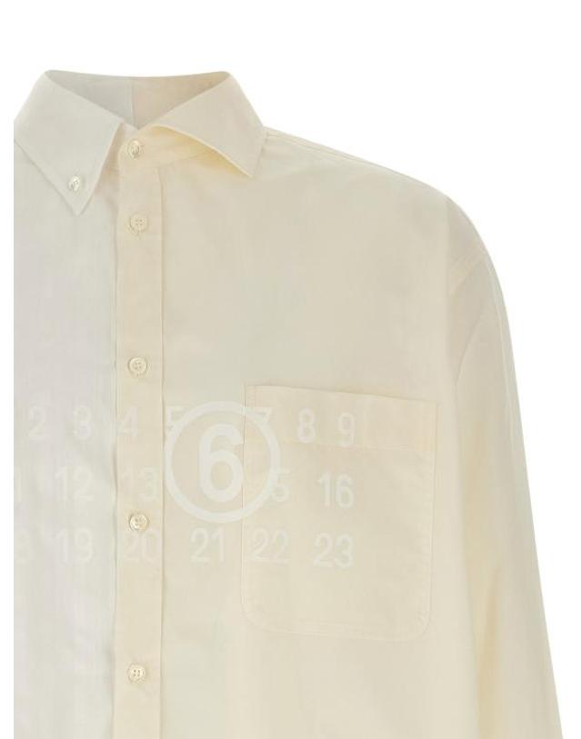 엠엠6 [해외직구] MM6 메종마르지엘라 셔츠 LDSH0DT0025MTN135961 CREAM 착용컷