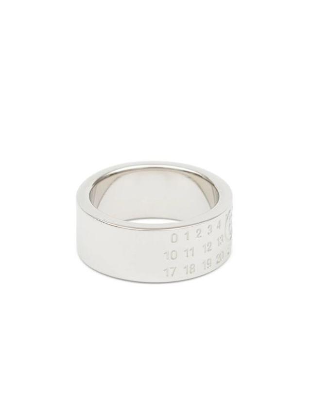 엠엠6 [해외직구] 26FW MM6 메종마르지엘라 반지 P6469 SM6UQ0057 951 SILVER 착용컷