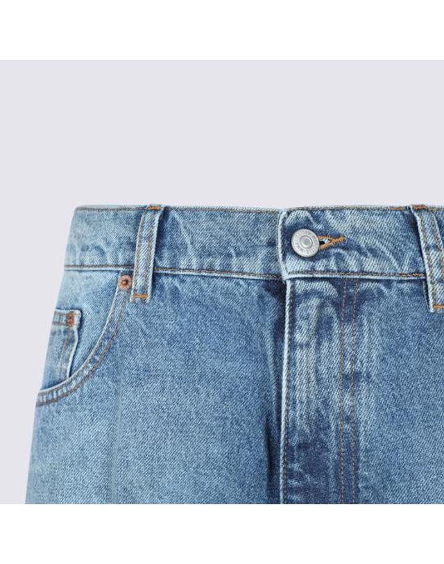 엠엠6 [해외직구] 26FW MM6 메종마르지엘라 데님 팬츠 SH0LA0039 M30058965 BLUE 착용컷