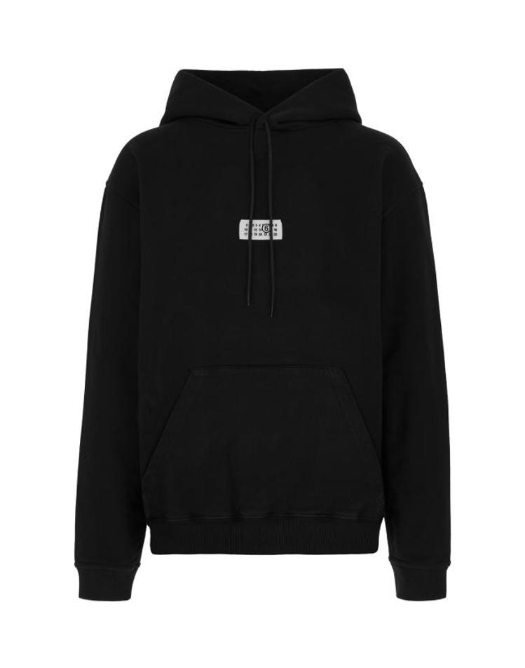 [해외] [엠엠6] 26FW MM6 메종마르지엘라 후드 티셔츠 SH0GU0048M25025 900 BLACK E8UBXX41924